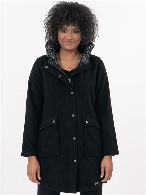 Taillierte V04 Jacke Wolle und Seide in Schwarz 